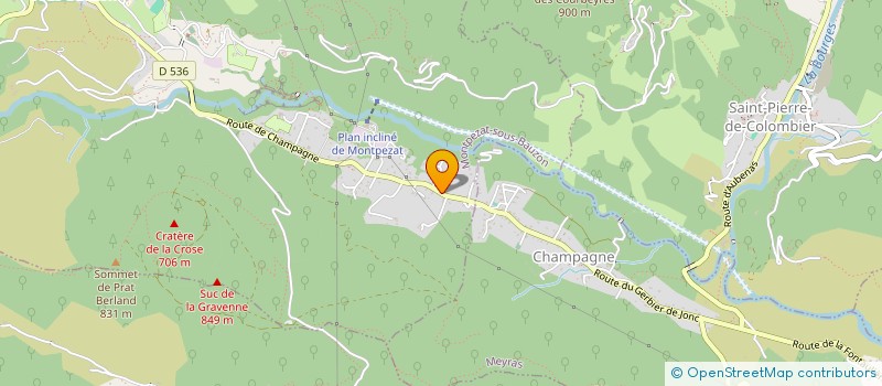 localisation de l'entreprise MONSIEUR LILIAN ESCHALIER  MONTPEZAT-SOUS-BAUZON