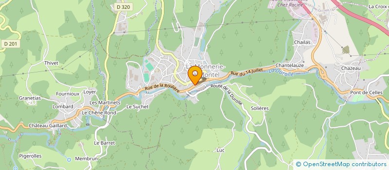 localisation de l'entreprise MONSIEUR LILIAN GARDETTE  LA MONNERIE-LE-MONTEL