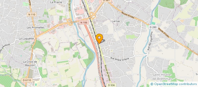 localisation de l'entreprise MONSIEUR LILIAN GATEPAILLE  SAINT-HILAIRE-DE-BRETHMAS