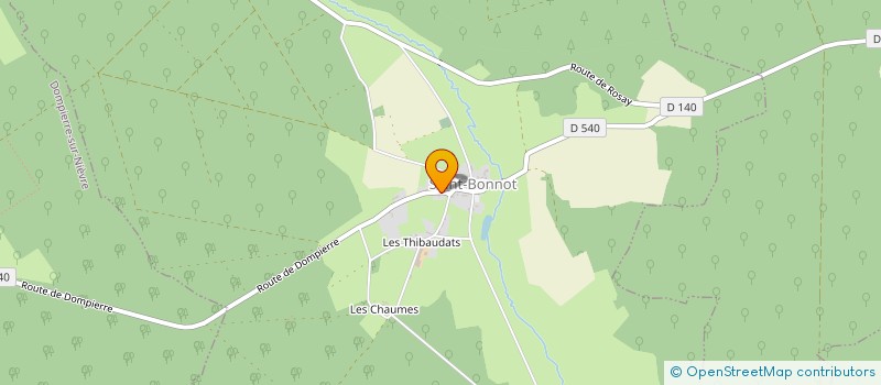 localisation de l'entreprise MONSIEUR LILIAN GAUDELET  SAINT-BONNOT