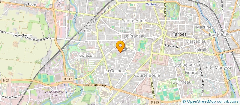 localisation de l'entreprise MONSIEUR LILIAN GOURRAT  TARBES