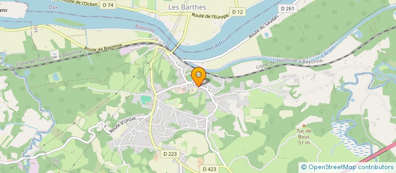 localisation de l'entreprise MONSIEUR LILIAN HARISTOY  URT