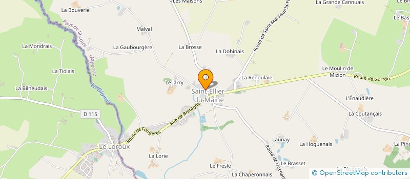 localisation de l'entreprise MONSIEUR LILIAN JULIEN  MAYENNE