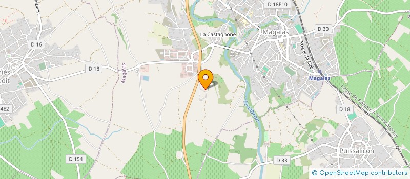 localisation de l'entreprise MONSIEUR LILIAN LACORNE  MAGALAS