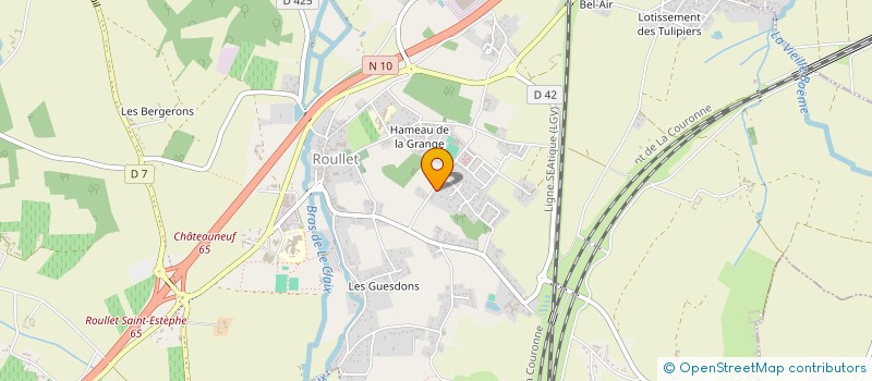 localisation de l'entreprise MONSIEUR LILIAN LACOUDRE  ROULLET-SAINT-ESTEPHE