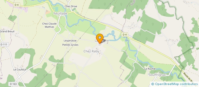 localisation de l'entreprise MONSIEUR LILIAN LAGARDE  FEUILLADE