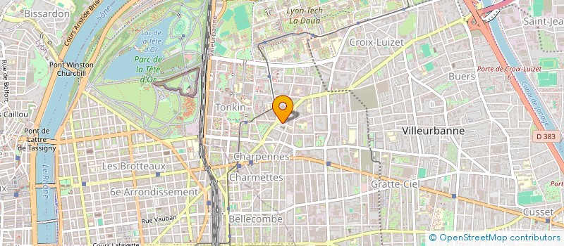 localisation de l'entreprise MONSIEUR LILIAN LAUNIER  VILLEURBANNE