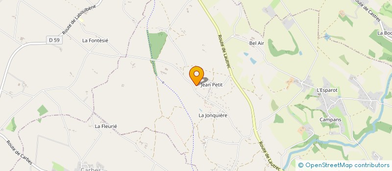 localisation de l'entreprise MONSIEUR LILIAN LAURAS  CASTRES