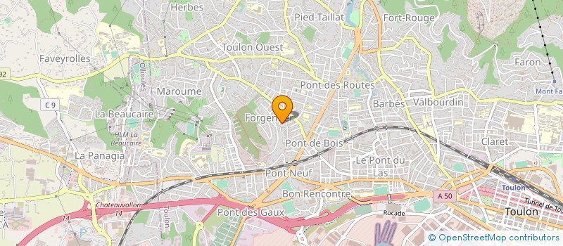 localisation de l'entreprise MONSIEUR LILIAN LEPINAY à TOULON