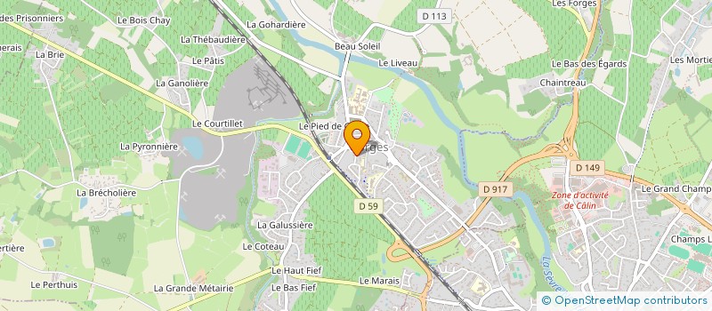 localisation de l'entreprise MONSIEUR LILIAN LHOMMEAU  GORGES