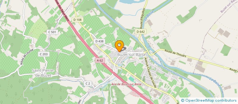 localisation de l'entreprise MONSIEUR LILIAN LONJAGNE  BUZET-SUR-BAISE