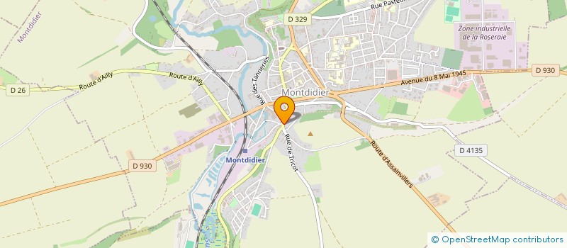 localisation de l'entreprise MONSIEUR LILIAN MAGERE  MONTDIDIER