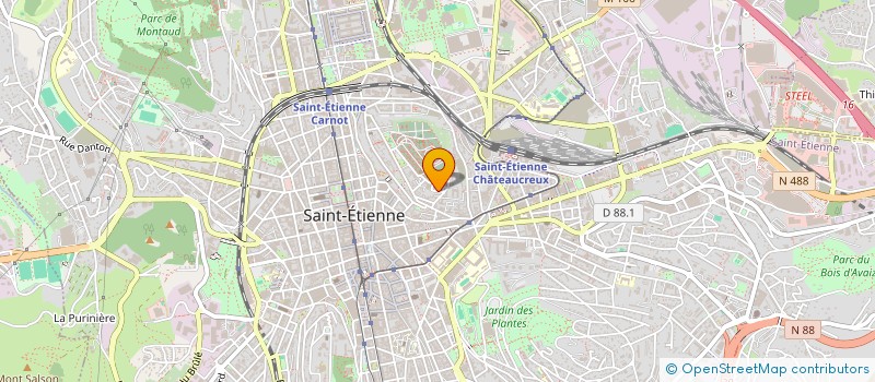 localisation de l'entreprise MONSIEUR LILIAN MANTEGNA  SAINT-ETIENNE