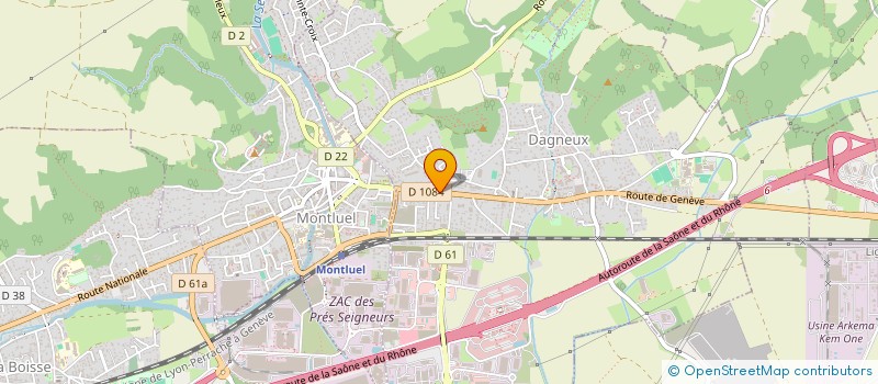 localisation de l'entreprise MONSIEUR LILIAN MAZOYER  DAGNEUX