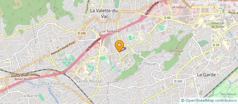 localisation de l'entreprise MONSIEUR LILIAN MENDY à LA VALETTE-DU-VAR