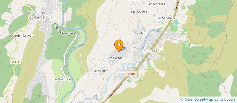 localisation de l'entreprise MONSIEUR LILIAN MICHEL  VESSEAUX