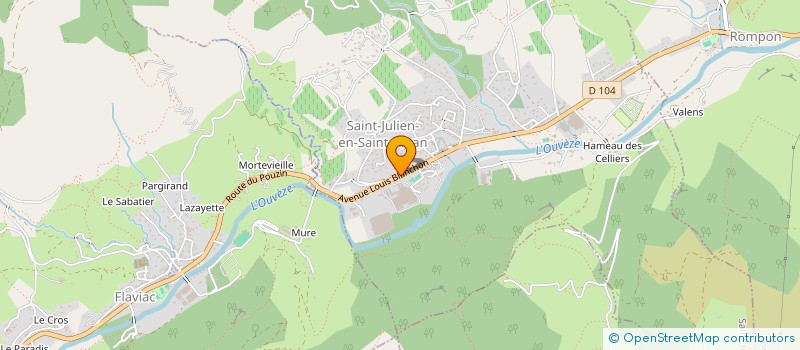 localisation de l'entreprise MONSIEUR LILIAN MOUNIER à SAINT-JULIEN-EN-SAINT-ALBAN