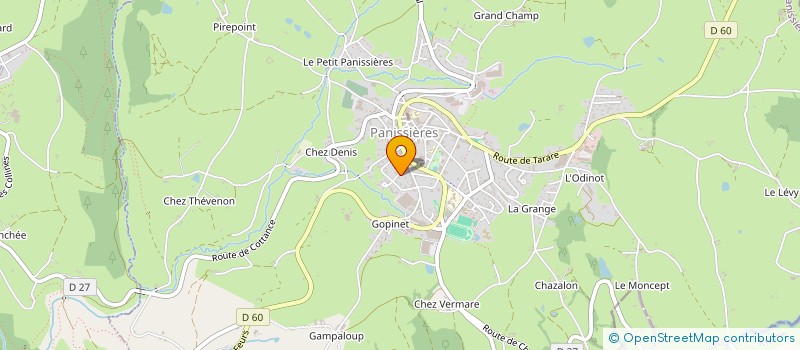 localisation de l'entreprise MONSIEUR LILIAN NOYEL  PANISSIERES