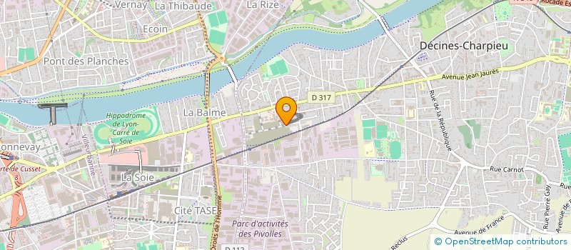 localisation de l'entreprise MONSIEUR LILIAN NOYER  DECINES-CHARPIEU