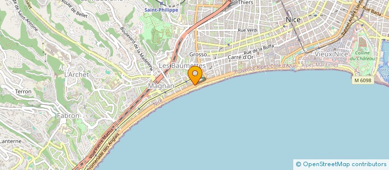 localisation de l'entreprise MONSIEUR LILIAN PALADE à NICE