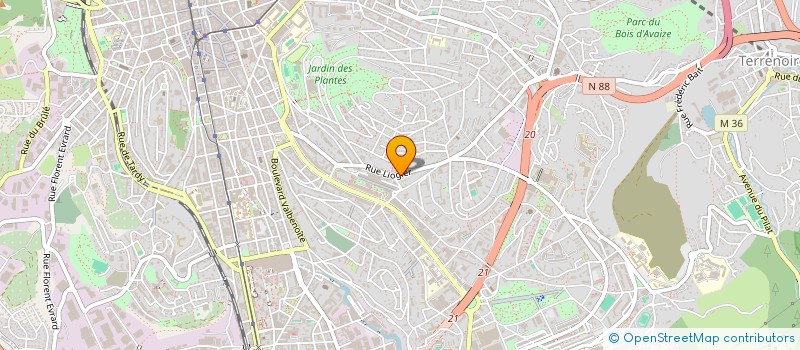 localisation de l'entreprise MONSIEUR LILIAN PANAZZA  SAINT-ETIENNE