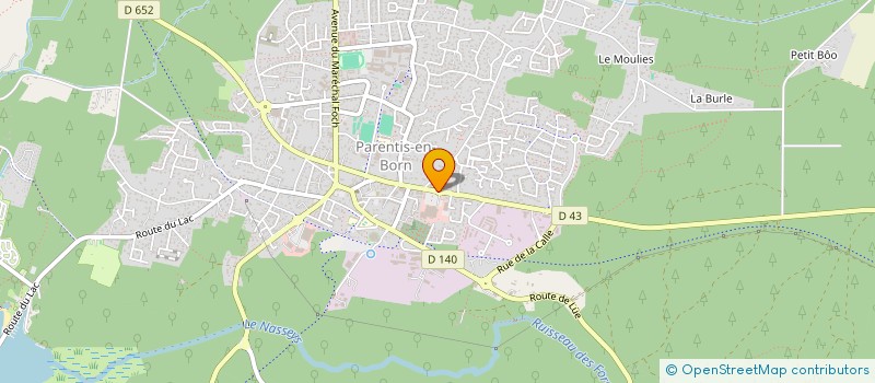 localisation de l'entreprise MONSIEUR LILIAN PEDEMANAUD-LAFON  PARENTIS-EN-BORN