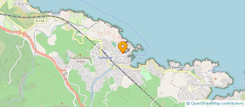 localisation de l'entreprise MONSIEUR LILIAN PONS  COLLIOURE