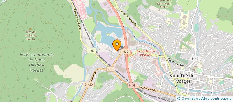 localisation de l'entreprise MONSIEUR LILIAN REINHARDT  SAULCY-SUR-MEURTHE