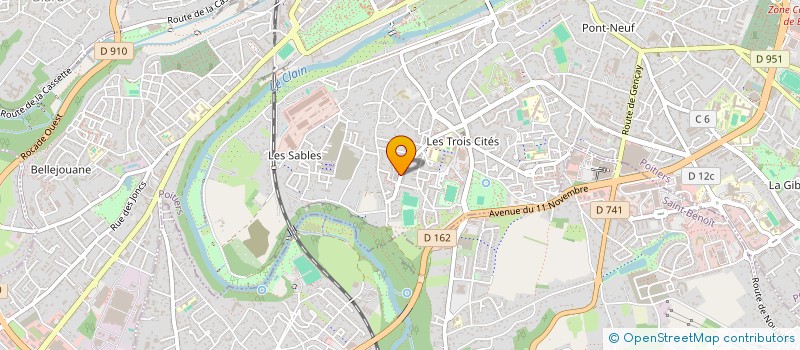 localisation de l'entreprise MONSIEUR LILIAN ROUSSEAU  POITIERS