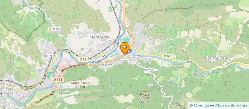 localisation de l'entreprise MONSIEUR LILIAN SANCHEZ à COUIZA