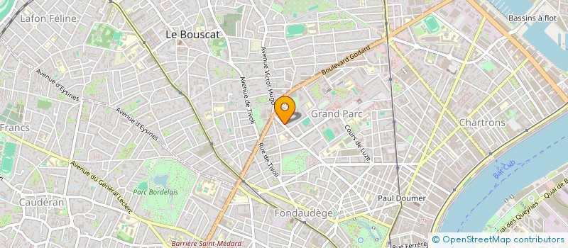 localisation de l'entreprise MONSIEUR LILIAN SAULIERE à BORDEAUX
