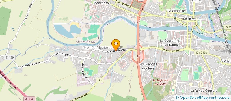 localisation de l'entreprise MONSIEUR LILIAN SILVENTE  PRIX-LES-MEZIERES