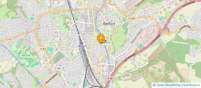 localisation de l'entreprise MONSIEUR LILIAN TURELIER  BELFORT