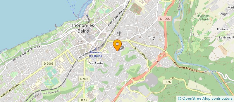 localisation de l'entreprise MONSIEUR LILIAN VULLIEZ à THONON-LES-BAINS