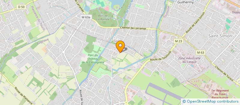 localisation de l'entreprise MONSIEUR LILYAN TOUSSAINT  CUGNAUX