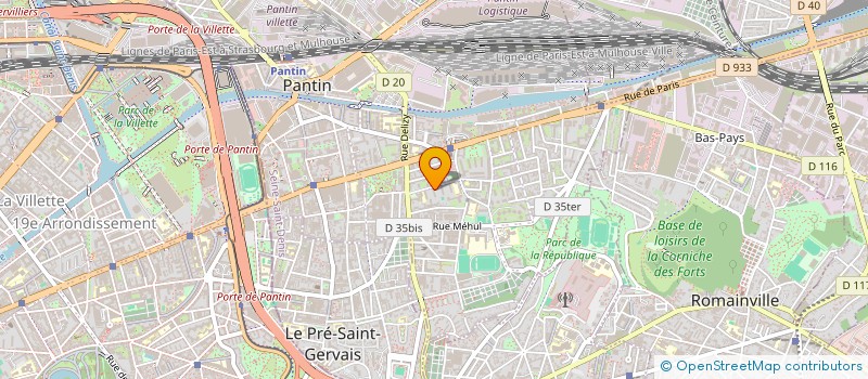 localisation de l'entreprise MONSIEUR LINA RYMA  PANTIN