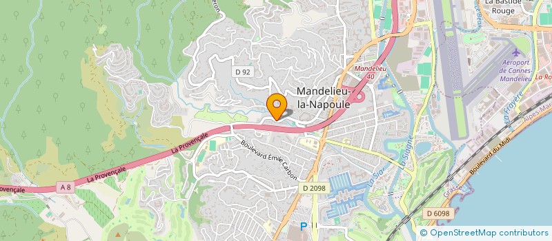 localisation de l'entreprise MONSIEUR LINDA KAROUI  MANDELIEU-LA-NAPOULE