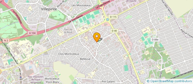 localisation de l'entreprise MONSIEUR LINDFORD CHADRU à VILLEPINTE