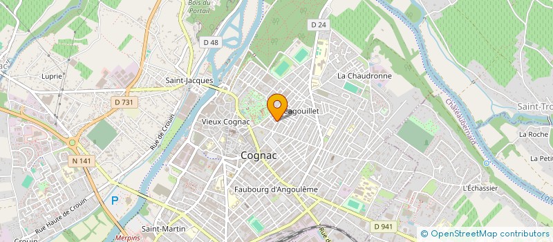 localisation de l'entreprise MONSIEUR LINDSAY TAIT  COGNAC