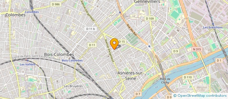 localisation de l'entreprise MONSIEUR LINDSEY RECANATI  ASNIERES-SUR-SEINE