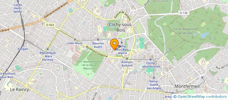 localisation de l'entreprise MONSIEUR LINE PHILEMON à CLICHY-SOUS-BOIS