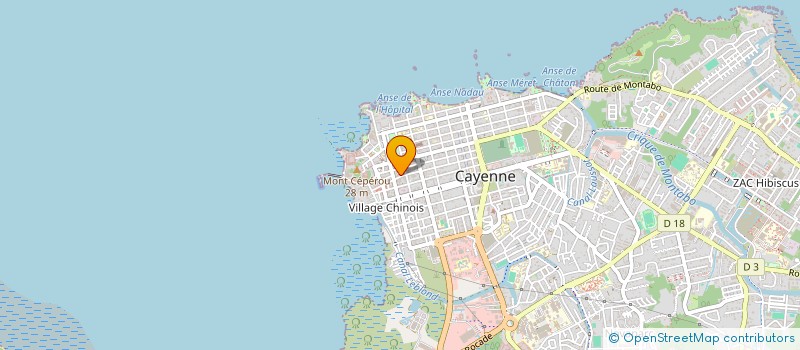 localisation de l'entreprise MONSIEUR LING FENG WU  CAYENNE