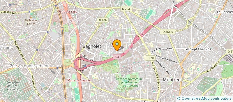 localisation de l'entreprise MONSIEUR LINO BRAS à BAGNOLET
