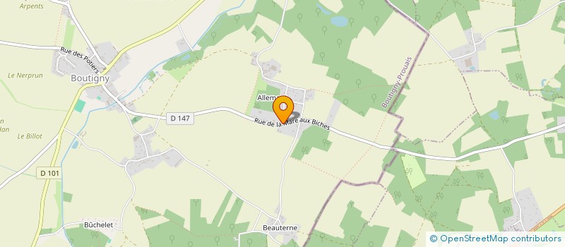 localisation de l'entreprise MONSIEUR LINO LEONARDI à BOUTIGNY-PROUAIS