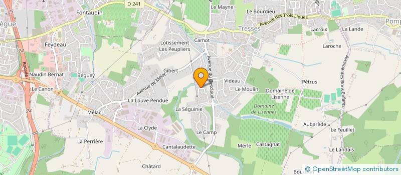 localisation de l'entreprise MONSIEUR LIONEL ABGRALL  TRESSES