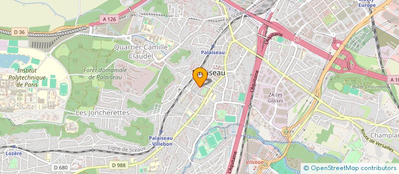 localisation de l'entreprise MONSIEUR LIONEL ABOUT  PALAISEAU