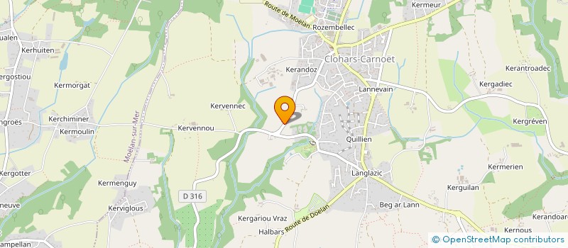 localisation de l'entreprise MONSIEUR LIONEL ACCORSI  CLOHARS-CARNOET