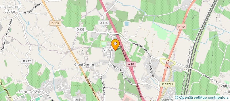 localisation de l'entreprise MONSIEUR LIONEL ALBIZZATTI  VIRSAC