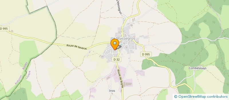 localisation de l'entreprise MONSIEUR LIONEL AMOUROUX  MASSEGROS CAUSSES GORGES