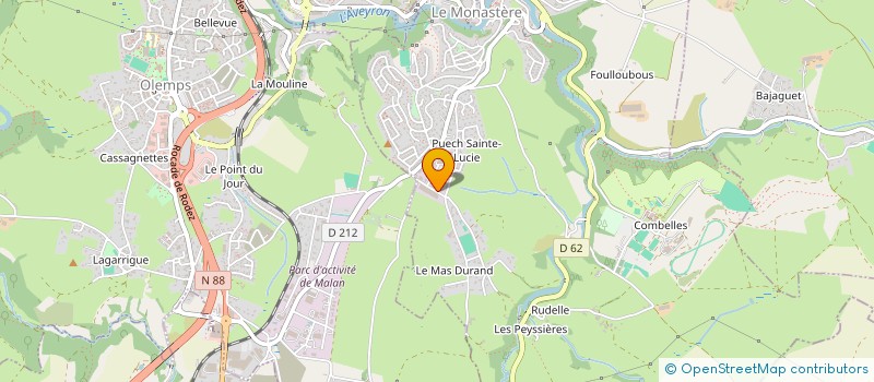 localisation de l'entreprise MONSIEUR LIONEL ANDRIEU  LE MONASTERE